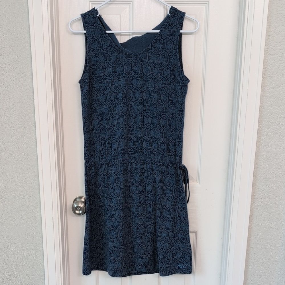 Kuhl Sleeveless Mini Dress in Navy Pattern